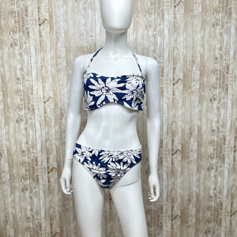 Newport News Swim Blue Floral 2-piece Swimsuit NWT [761]